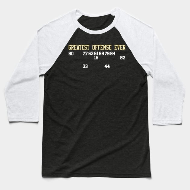 Classic 49ers West Coast Offense Baseball T-Shirt by Retro Sports